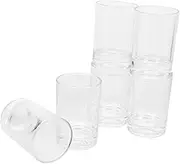 Glass Cup Set 6- Milk Wine Beer Cup for Daily Use Parties Formal Events Christmas Anniversary