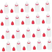 MAGICLULU 50pcs Refillable Dropper Bottles Empty Squeeze Containers for Essential Oils Serums and Eye Drops Caps for Travel Use