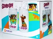 Scooby-Doo Scooby Gang and Smiling Scooby 16 oz Glass Set of 2 NEW UNUSED