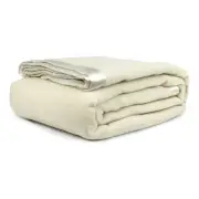 Jason Commercial Australian Wool Blanket Ivory/Natural