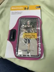 Nathan StrideSport Armband Smartphone Carrier Pink Iphone 7+ Galaxy S6/S7