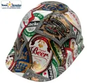 Beer Cans Hydro Dipped Cap Style Hard Hat with Ratchet Suspension