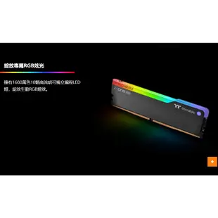 Thermaltake 曜越鋼影 TOUGHRAM Z-ONE RGB 記憶體 DDR4 3600M