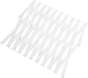 IWOWHERO Expandable Outdoor Wooden Lattice Fence Panel Garden Trellis for Climbing Plants White 1pc Versatile Indoor/Outdoor Wall Decor