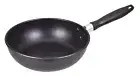 pearl metal frying pan black 24cm fluorine treated lightweight deep cooking ligh