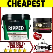 HORLEYS ELITE RIPPED 2.5KG CHOCOLATE// THERMOGENIC WPI WHEY PROTEIN ISOLATE PLUS