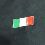 1x Italy Flag Chrome Silver Metal Decal Emblem Sticker Badge Sports Turbo Bumper (for: Peugeot)