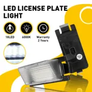 2PC LED White Plate License Light Lamp Assembly Canbus For NISSAN 2011-2017 LEAF