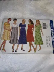 Butterick 5438 Sewing Pattern Fast EASY Maternity Dresses Sizes 12-16 UNCUT