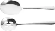 GOOHOCHY Portable Slotted Spoons 2 Pack Reusable Utensils Perfect for Cooking Serving