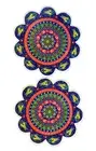 Trivet For Hot Dishes, Mexican Style Ceramic Trivet Set of 2 For Pot.