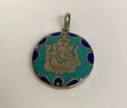 Turquoise Pendant Tibetan pendant Ganesha Pendant Nepal Pendant Lapis Pendant