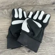 Brine Prodigy Soccer Field Player Gloves Size L Black Micro-Fleece Latex Palm