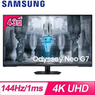 Samsung 三星 S43CG700NC 43型 4K 144Hz G7 Mini LED HDR600 智慧電競螢幕