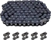 428 Chain Motorcycle 104 Links with 5pcs Connecting Master Links for 50cc 70cc 90cc 110cc 125cc NST Motorcycle Dirt Pit Bike ATV Quad Go Kart 4 Wheeler TaoTao Sunl