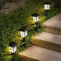 在飛比找Yahoo!奇摩拍賣優惠-【彩虹百貨】太陽能 大款日式庭園草坪燈  柱頭燈 房型地插燈