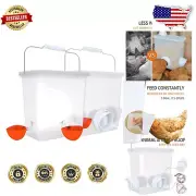 Convenient Hanging Chicken Feed & Water Dispenser - Eco-Friendly Rubber