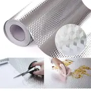 Waterproof Kitchen Heat Resistant Backsplash Wallpaper Shelf Drawer Liner