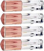 Healvian 4pcs Lip Gloss Holders Empty Containers with Brush Refillable Lip Gloss Tubes for Cosmetics Diy