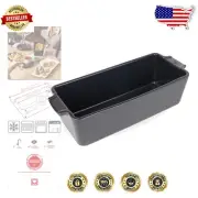 Appolia Slate Ceramic Loaf Pan – Elegant Baking Dish with Easy-Grip Handles