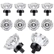 8 Pcs Glass Knobs Vintage Crystal Glass Drawer Pulls Knobs Dresser Knob Cabinet