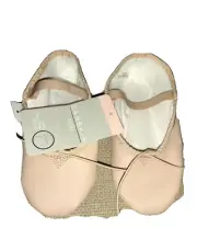 New!! Little Girls Pink "DANSKIN" Full Sole BALLET Shoes/ SLIPPERS sz 12 NWT