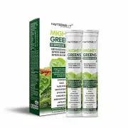 NUTRISROT Mighty Greens Multivitamin Effervescent Tablets Green Apple(40 Tablet)