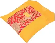 TINEASUR Silk Pockets for Books Zen Buddhist Scriptures Pouch Temple Storage Bag Vintage Style