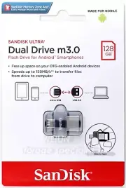 SanDisk 128GB Ultra Dual Drive M3.0 150MB micro-USB OTG USB 3.0 Flash Drive 128G