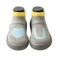 在飛比找momo購物網優惠-【feebees】CIPU聯名系列-愛你U_灰(襪鞋.童鞋.