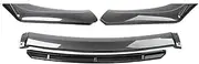 OFAFGNQB Compatible for Mitsubishi Lancer 2002-2017 Front Bumper Lip Side Splitter Diffuser Body Kit Spoiler Guards More Sedan Coupe(Carbon Look)