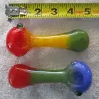 2 - 4.5 Inch Glass Pipes Tobacco Smoking Pipe THICK GLASS Brand New