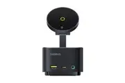 Baseus MagPro Series II 7-in-1 USB-C Hub with 15W Qi2 Wireless Charger-Black
