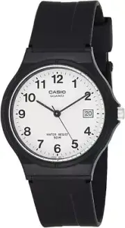 Casio MW-59-7B Classic Casual Analogue Watch - Black / White Unisex AU Stock