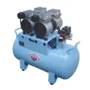 60L One-to-Three Silent Dental Oilless Air Compressor with Regulator&Air Filter