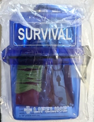 Lifeline Weather Resistant First Aid Kit Camping-Survival-Hiking BLUE - NEW