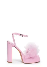 [AZALEA WANG] Colada Platform Heels - Pink