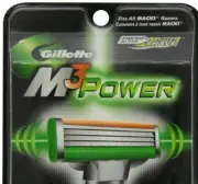 6 Gillette MACH3 M3 Power Razors Blades Cartridges Refills Shaver