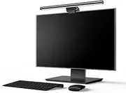 Baseus Monitor Light Bar Monitor Lamp with Touch Control, Dimmable Screen Desk Light Bar with 3 Light Modes, Computer Monitor Light for Home Office, USB Powered LED Desk Lamp Keyboard Light, Black
