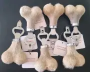 6 X Kangaroo scrotum Bottle Openers