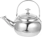 BESTYASH Stainless Steel Tea Kettle with Fine Mesh Strainer Cold Water Teapot for Versatile Tea Brewing Design for Home Use Elegant Shape Easy to Use