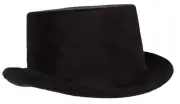 Top Hat Faux Suede Adult Black - Underwraps