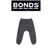 Bonds Kids Fleece Logo Trackie Pants Tie Cord at Waist Drawstring KWLEK