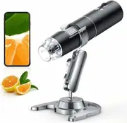 Wireless Digital Microscope 1000X HD USB Camera for iPhone Android iPad WiFi Handheld Microscope with Adjustable Stand Holiday Teens Gift