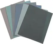 LIFKOME 6Sheets Wet Dry Sandpaper Assortment Kit to Grit Fine Sandpaper for Furniture Automotive and Polishing Versatile Compact and for All Your Sanding
