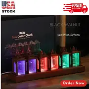 Nixie Tube Clock RGB Night Light, App-Controlled DIY Digital Clock Display