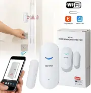 2 Pack WiFi Door Sensor Detector Smart Wireless Window Sensor Real-time
