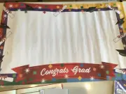 Graduation Congrats Sign Roll up 18” x 27”