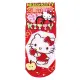 小禮堂 Hello Kitty 成人棉質短襪 22-24cm (紅蘋果款)