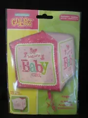 Baby Girl Shower Cubez Square Special Shapes Party Balloon